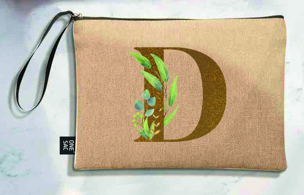 Sac à main Lettre D (Modèles variés) (25×18×1 cm)